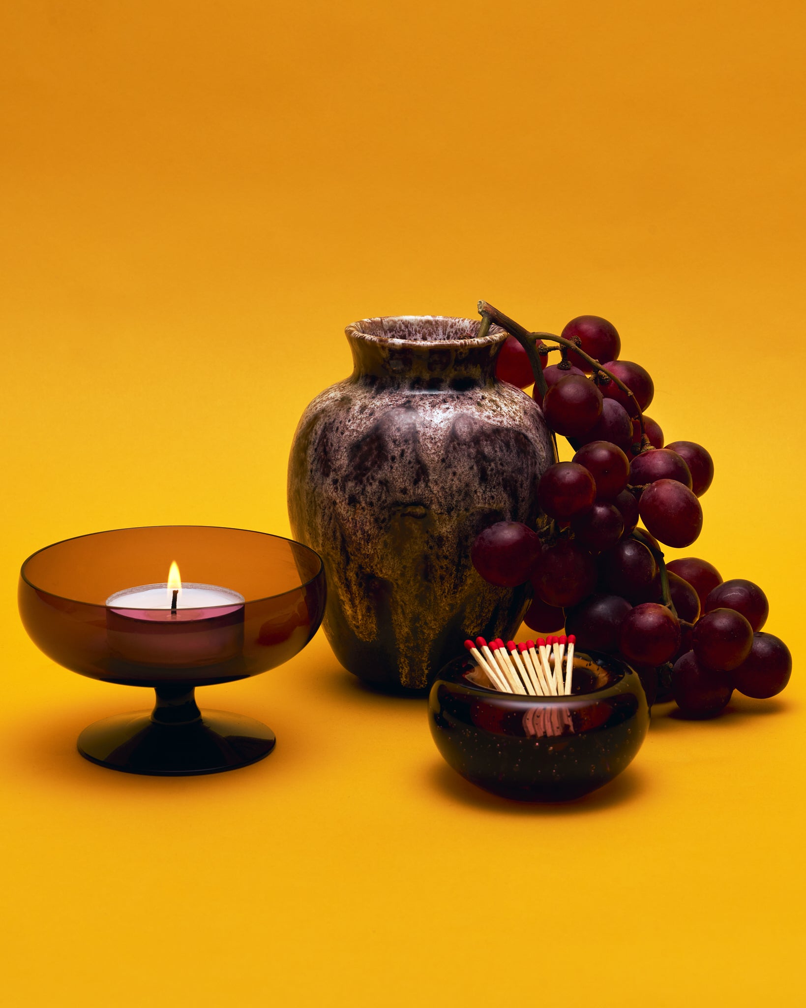 The Amethyst Pedestal Glass Bowl