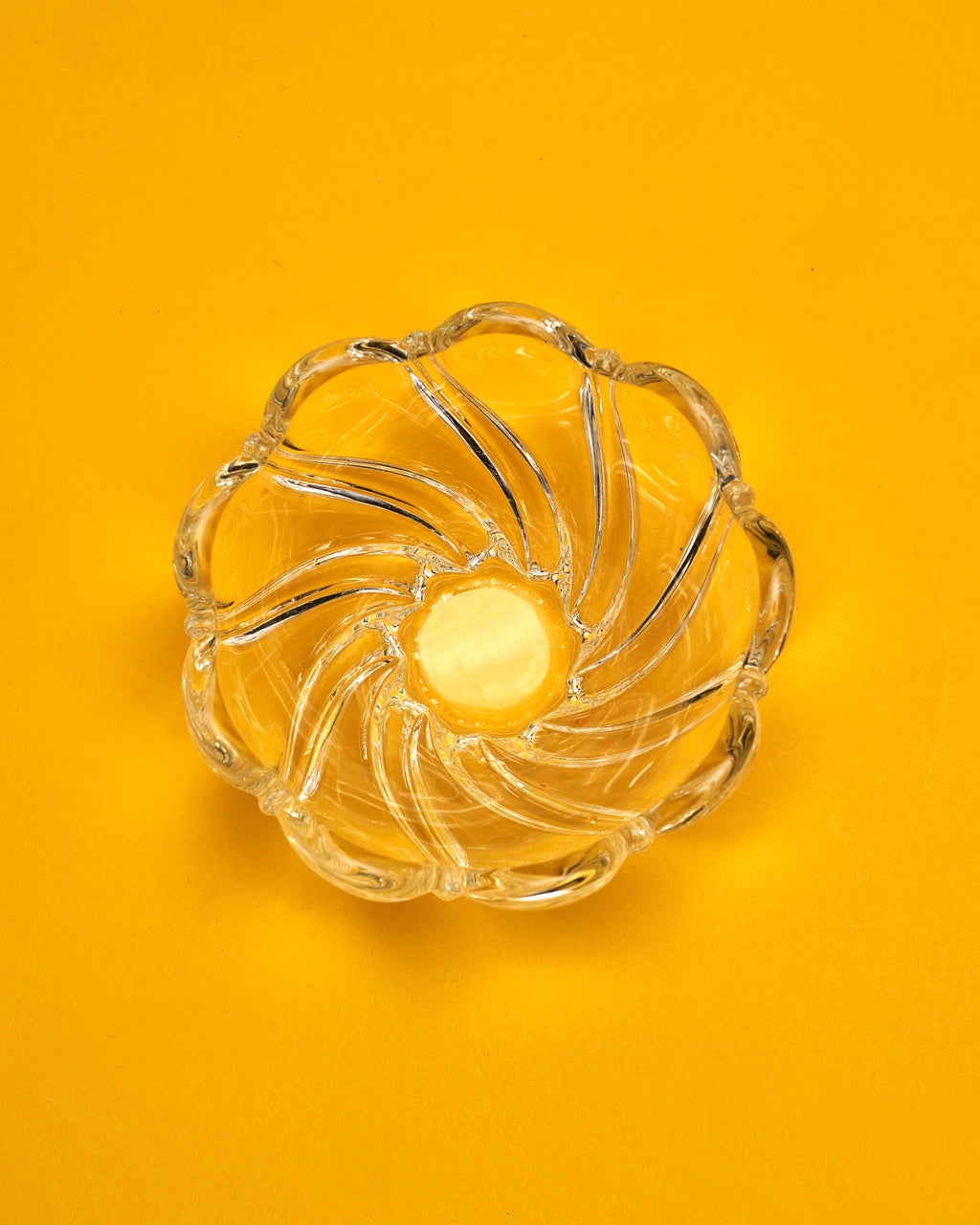 The Ribbed Small Glass Bowl