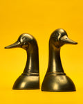 The Solid Brass Mallard Bookends