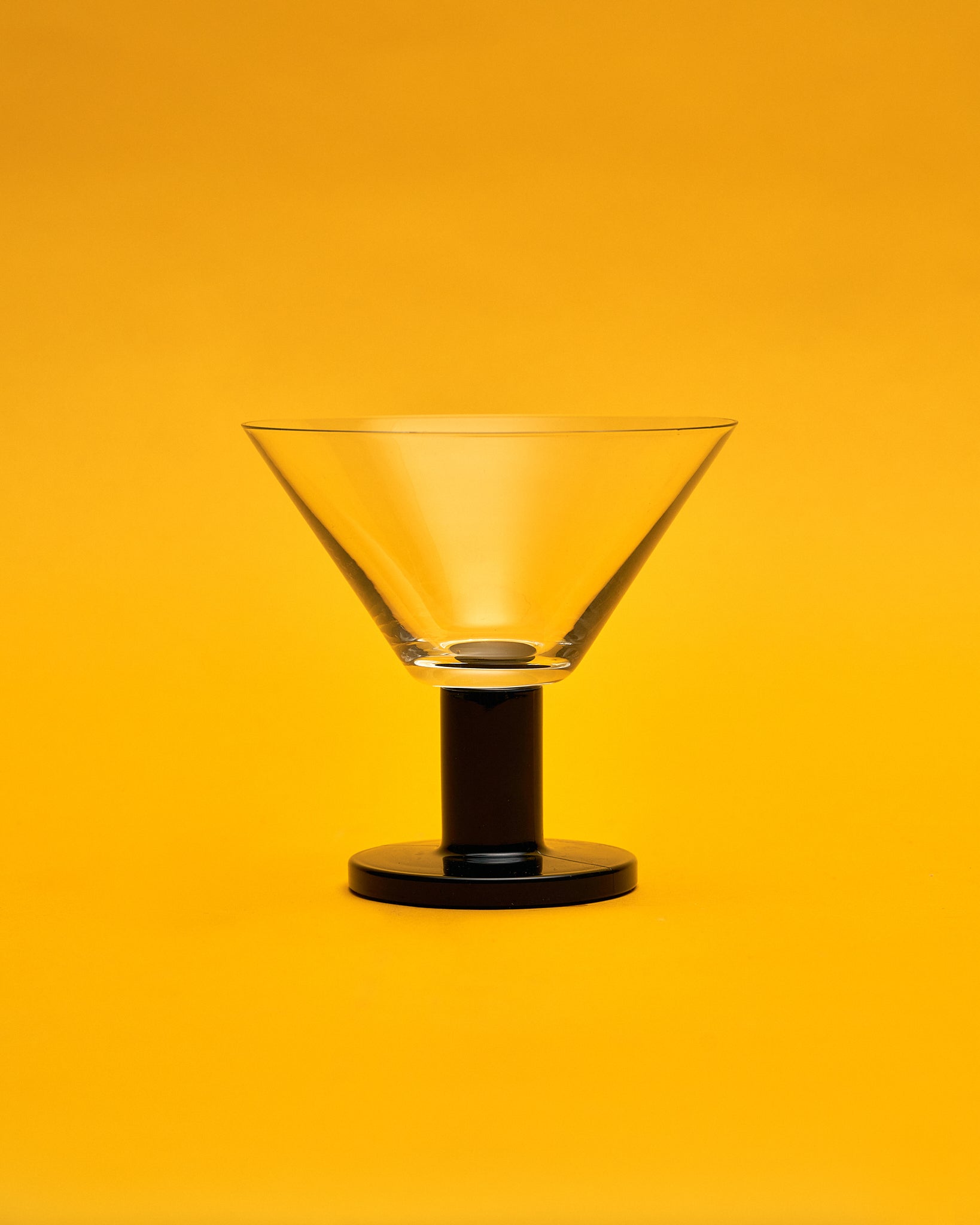 The Midnight Martini Glass
