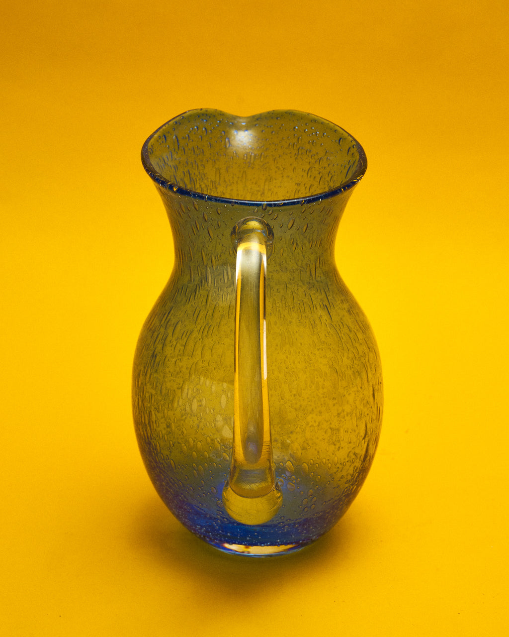 The Cerulean Artisan Glass Pitcher