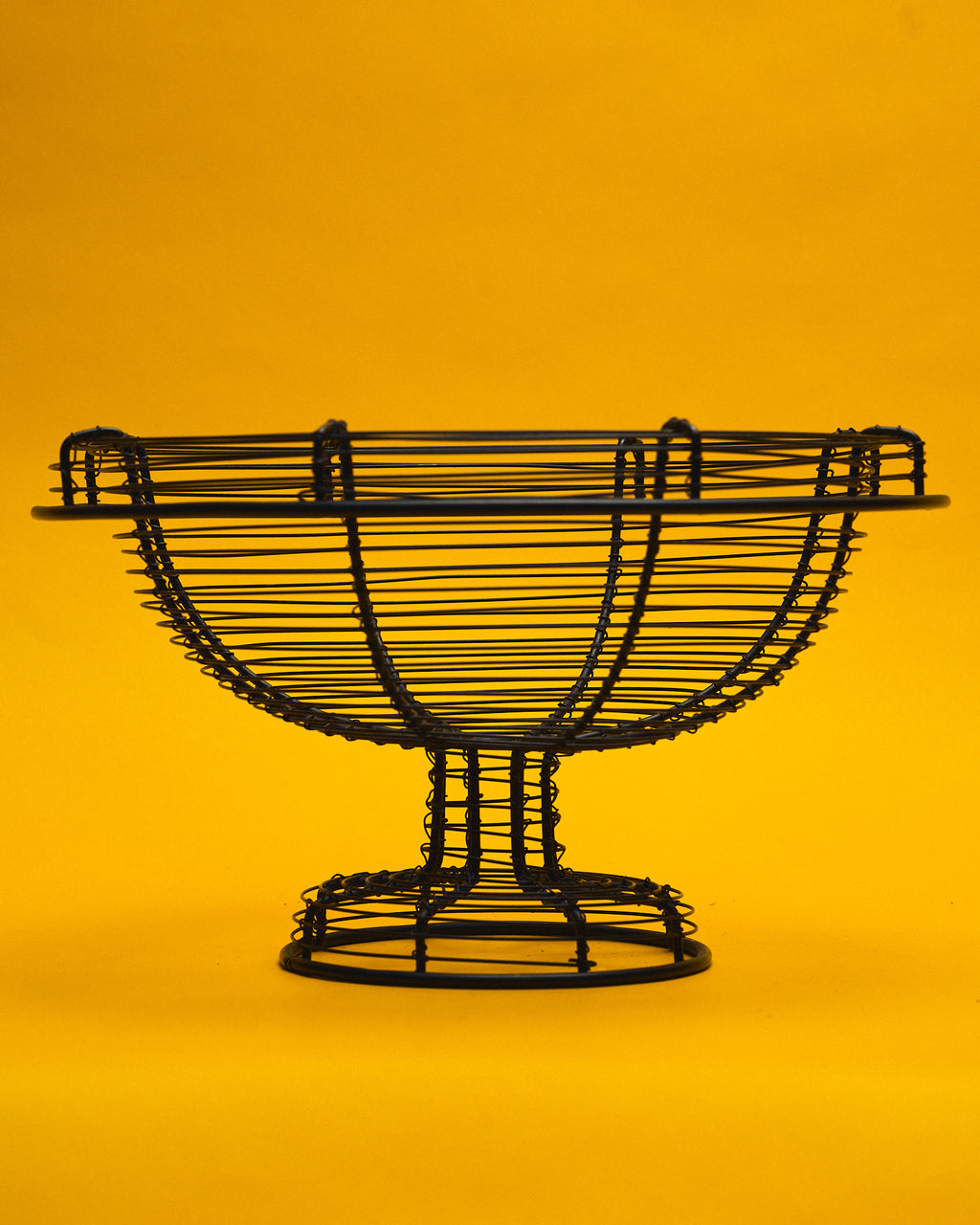 The Gilded Black Pedestal Bowl