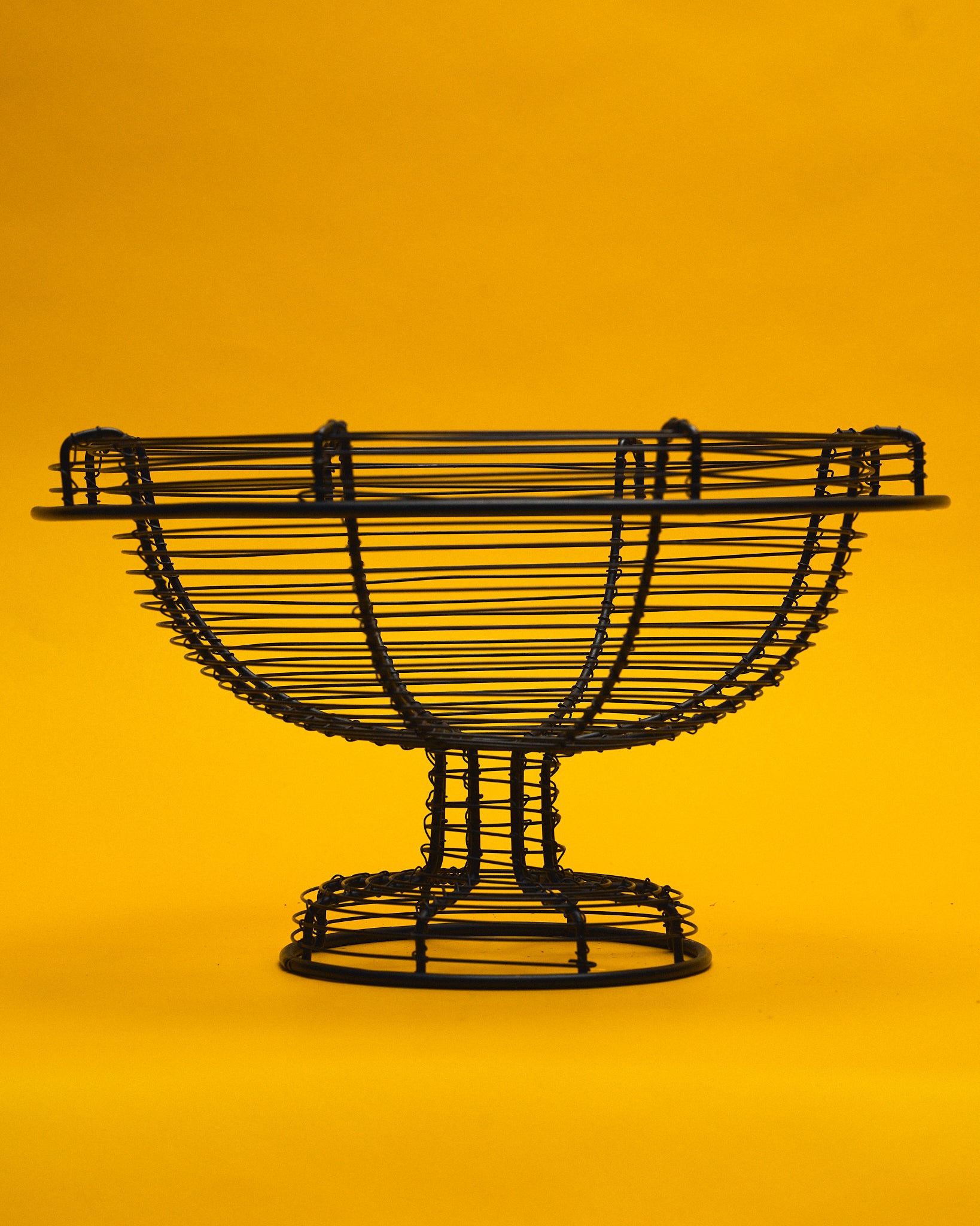 The Gilded Black Pedestal Bowl