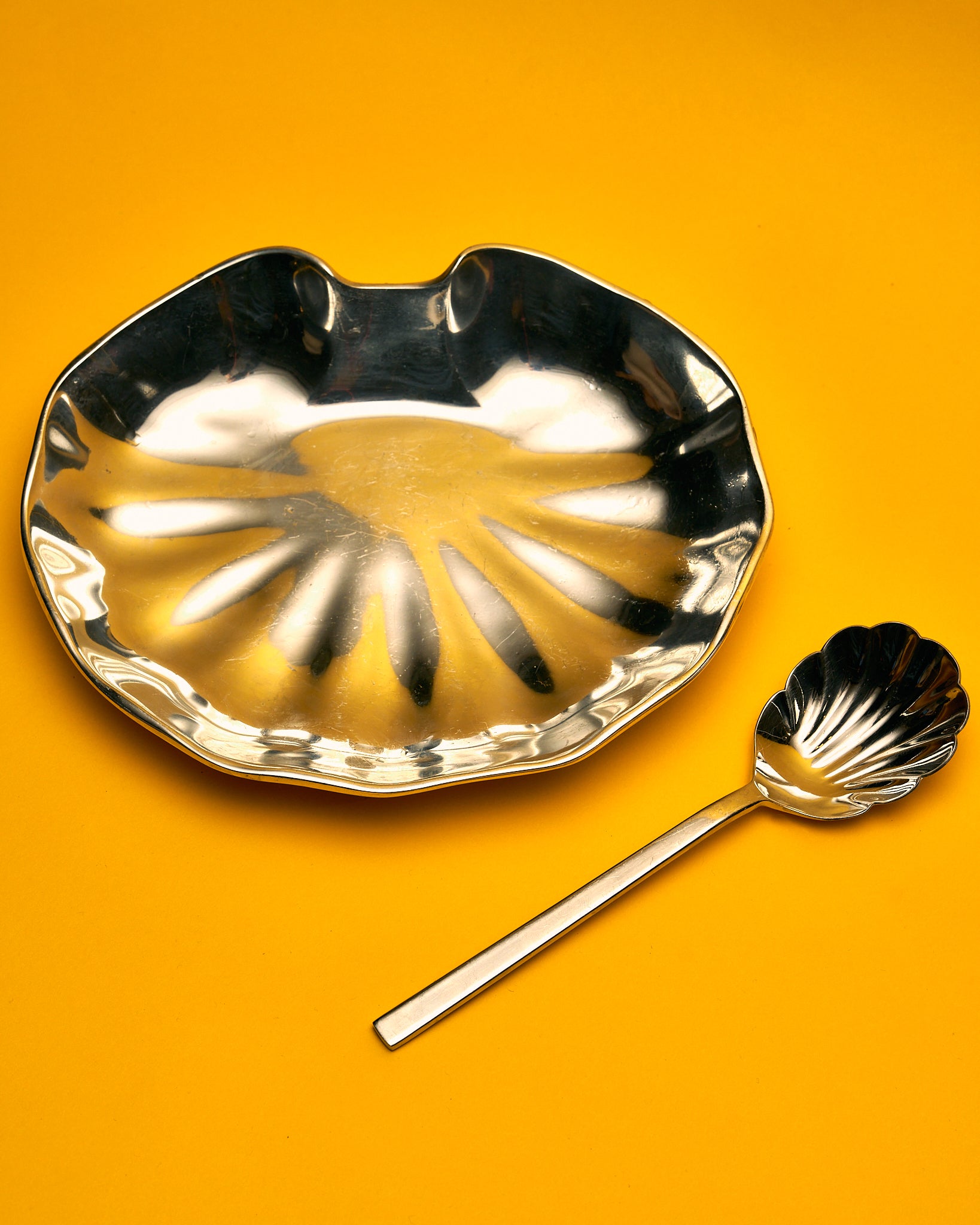 The Oyster Shell Metal Spoon